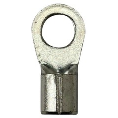 (25) Non-Insulated 4 Gauge 3/8″ Ring Terminal Uninsulated Wire Connector – USA