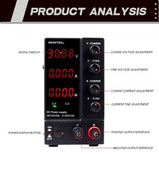 0-30V 10A Adjustable DC Power Supply Variable Regulated Lab 4-Digits LED Display