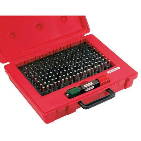 Starrett S4002-250 Pin Gage Set, Plus, 0.061-0.250 In