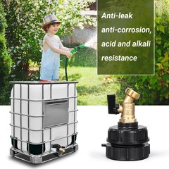 275-330 Gal IBC Tote Water Tank Hose Adapter 3 Sizes Brass Valve Connector
