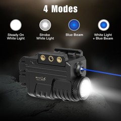 Blue Beam Laser and Flashlight Combo for Pistol, Rail Light