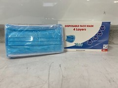CASE OF 2500 Disposable 4-Layer NON-MEDICAL Surgical Face Masks
