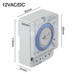 Gray White TB388 Timer Switch for Advertising Lights and Industrial Equipment
