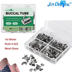 50Sets Dental Orthodontic Buccal Tube 1st Molar Bondable Roth.022 Non-Conv Mesh