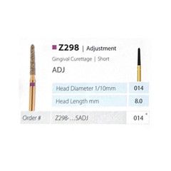 Dental MDT Gingival Curettage ZirconIT ADJ Diamond FG Burs Z298 Triton Bonding