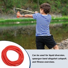 13 Ft(4M) Latex Rubber Tubing, 1/8″(3mm)ID 1/4″(6mm)OD, Red