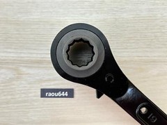 TOP RM-19X24 Double-end Ratchet Wrench (Spike Type) Made in JAPAN