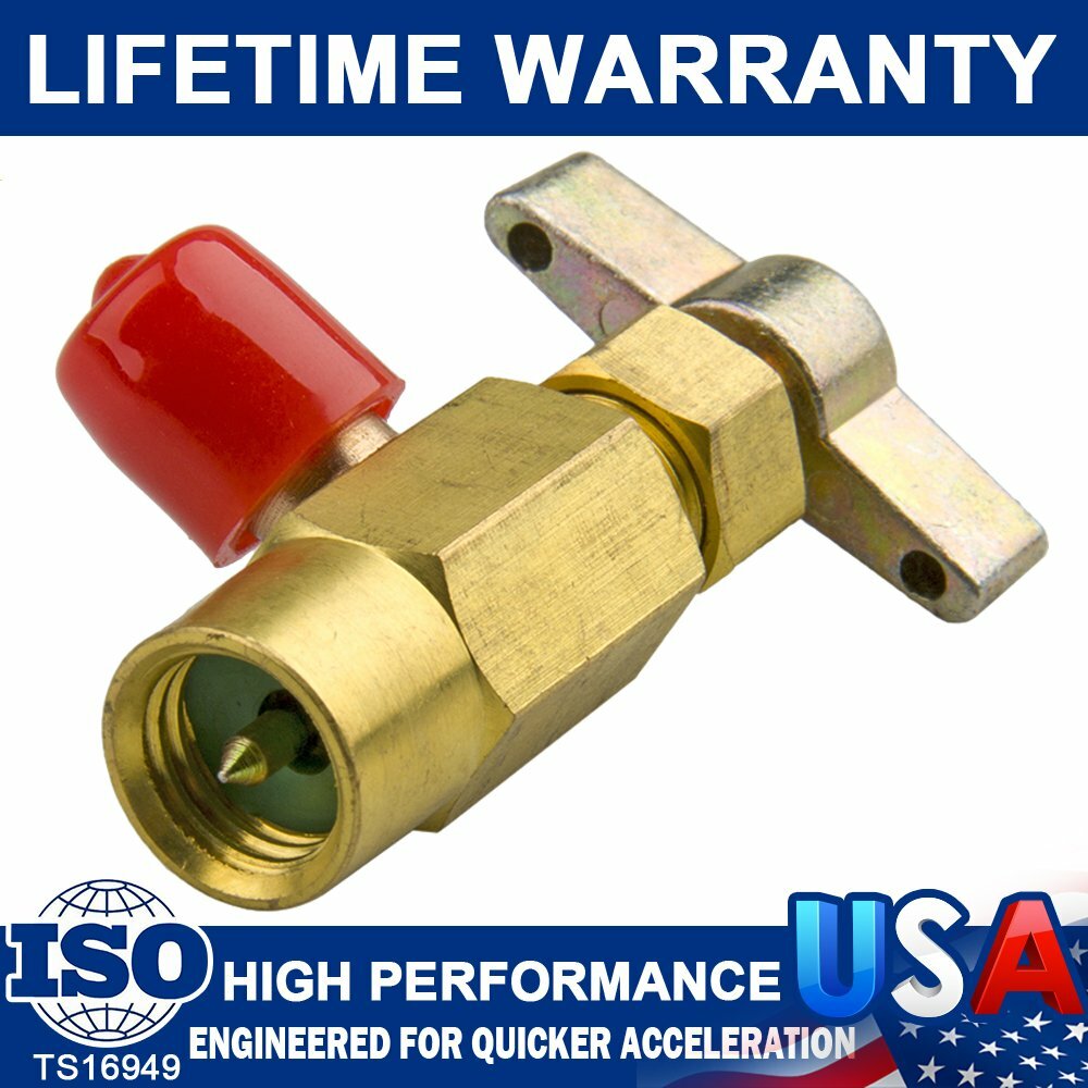 New A/C Brass Refrigerant Tank Adapter CAN TAP Dispensing Thread Valve 1/2″ ACME