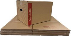 Medium Moving Boxes 18x14x12 with Handles (20 Pack) – 32 ECT Cardboard…