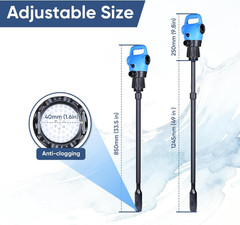 Electric Drum Barrel Pump, 110V-240V AC/ 12V DC Power, 55 Gallon Electric Transf