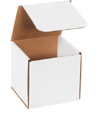 100 Pack 6x6x6 White Corrugated Shipping Mailer Packing Box Boxes 6″ x 6″ x 6″