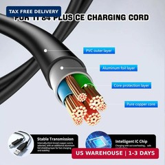Ti-84 Plus ce Charger, ti84 Charger Cable for Texas Instruments Black