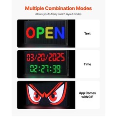 27×14 in Programmable LED Sign Scrolling Digital Display Board P5 Full-color
