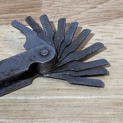 The L.S. Starrett Co Thread Pitch Gauge Gage Athol Ma USA READ!