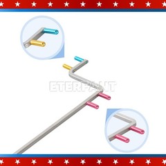 5PCsUniversal Aiming Arm Color Coded Rinn XCP-ORA Style X-Ray Positioning System