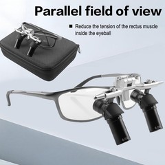 6.0X Dental Surgical 48° Ergo Loupes Optical Lens Flip-up Magnifying Glasses
