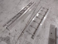Aluminum Cable Tray LOT OF 7 Pieces Various Lengths and Widths, See Description