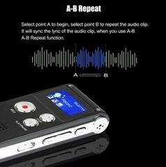 32G Paranormal Ghost Hunting Equipment Digital EVP Voice Activated Recorder Grey