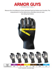 Large Armor Guys Ultimate Work Glove Cut Resistant 01-020 Yellow/Gray (HR)