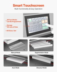 VEVOR Electric Hydraulic Paper Cutter 28 in & 3.03 in Cutting Width & Thickness