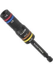 Klein Tools Quad Socket, 4 Sizes in 1, 4-in-1 Color Coded SAE / Impact Rated New