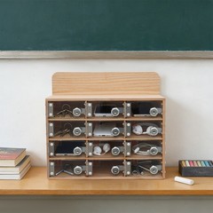 12.76*7.4*9.02in Acrylic And Wood Cell Phone Storage Cabinet With Locks And Keys