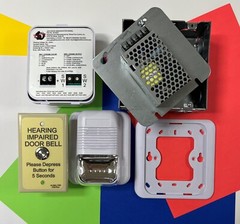 ADA Door Annunciator Kit, selectable strobe color, selectable audible ie 7005-G5