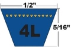 4L200, A18, 1/2 ” X 20 ” V-Belt For Lawn, Farm And Industrial Applications