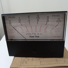 Triplett 320 WS Panel Volt AC Super Tech RMS Meter 0-1, 0-2.5, 0-5