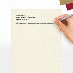 8.5 x 11 Letter Size Natural Linen 32lb Copy Printer Paper 50 Sheets Pack