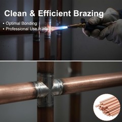 40 Sticks Brazing Rods AWS Bcup-5 15% Silver Solder Phos Copper Brazing Alloys r