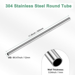 Versatile 300mm Stainless Steel Pipe – Perfect for Industrial & Crafting Needs
