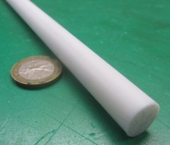 Teflon PTFE Virgin White Rods (1/2) .500″ Diameter x 12″ Long, 2 Pcs, 2 Ft Total