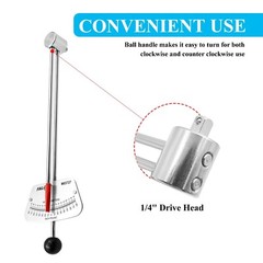 1/4-inch Drive Beam Torque Wrench – 0-80 Inch/Pounds and 0-9 Newton… Fast Ship