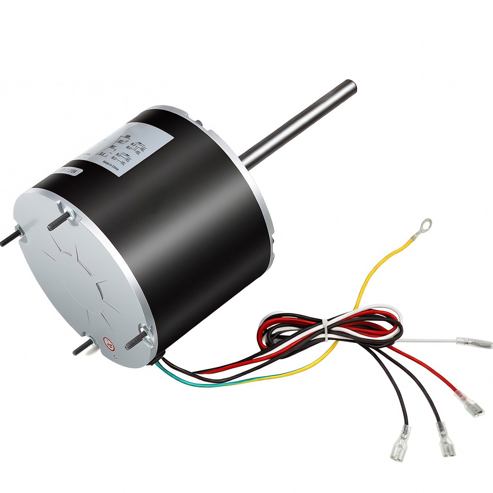 Uimoso Condenser Fan Motor with Capacitor 1/3HP 1075RPM 208-230V CW/CCW Rotation