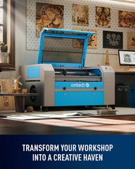 OMTech 80W 20″x28″ CO2 Laser Engraver Cutter Marker with CW5200 Water Chiller