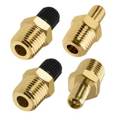 Portable Air Inflator Adapter 1/4″ NPT (M) to Standard for Schrader Valve (M)
