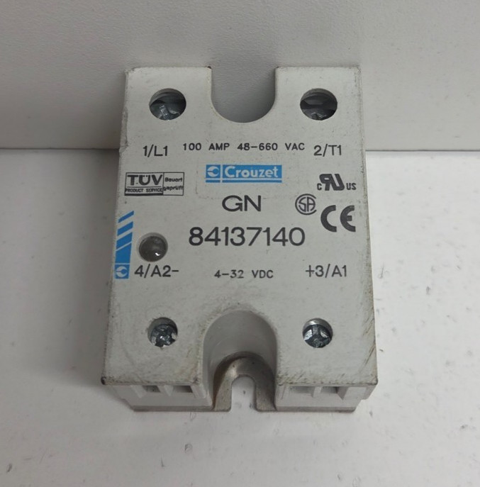 GUARANTEED! CROUZET 100A 48-660V SOLID STATE RELAY 84137140