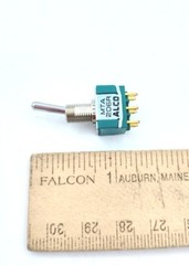 *Lot of 6* Alcoswitch MTA-206R DPDT ON-None-(ON) Mini Toggle MTA206R 6A 125v