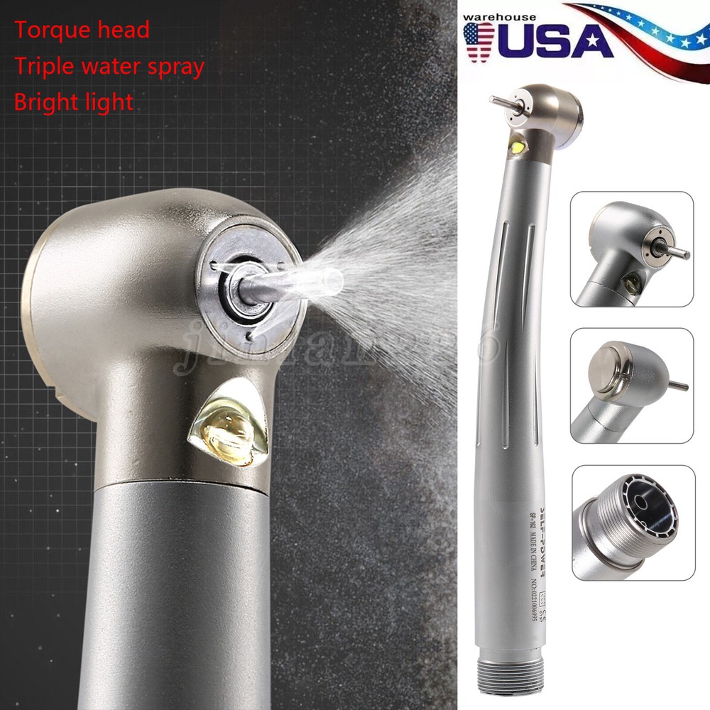 E-Type Dental High Speed LED Handpiece Standard Head Push 2/4Hole FDA