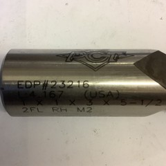 Hanita End Mill, (1) 1”x1”x2”x41/2”,4FL/PCT (1) 1”x1”x2 1/2” X 5”,2FL,3113-H