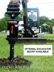 PREMIER MS14 MINI SKID STEER AUGER DRIVE ATTACHMENT w CONCRETE CEMENT MIXER BOWL