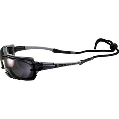 Birdz Eyewear Gasket Safety Padded Motorcycle Sunglasses Grey with Smoke Lens