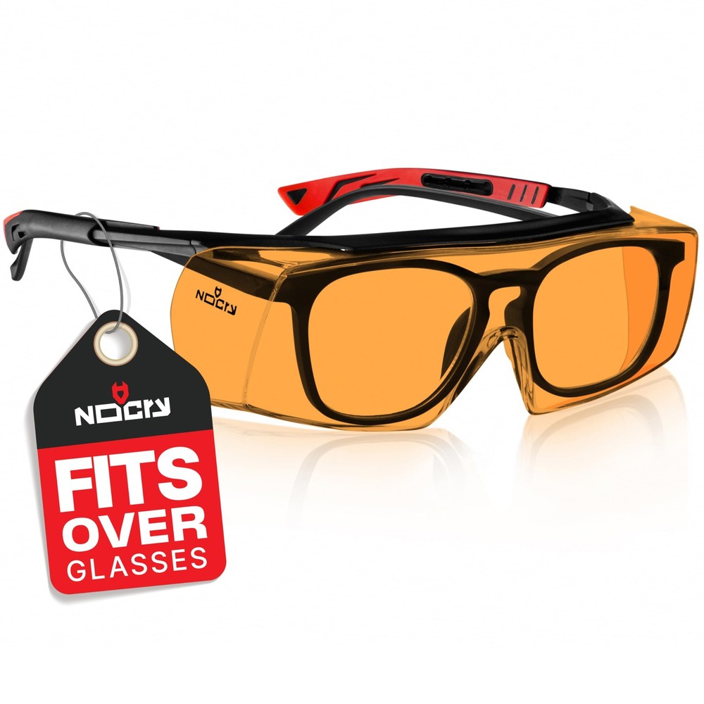 Blue Light Blocking Safety Glasses Over Eyeglasses with 100% UV Protection — …