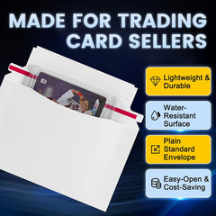 180 Pack Mailer Trading Card Envelopes，7″ X 4.35″ Trading Card Mailers for Shipp