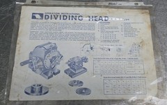 VERTEX B & S INDEX DIVIDING HEAD