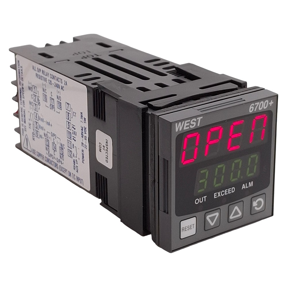 West P6701Z2120022 Limit Controller, Universal Input, 24-48VAC/DC, 1/16 DIN