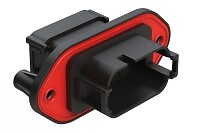 Amphenol Sine Systems,AT1612-13PB-RDG,Connector Rectangular-5Pack