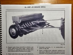 Massey Harris Ferguson D-137-D Grain Drill Planter Owner Operator’s Manual 1948