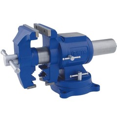IRWIN 4935505 5-Inch Multi-Purpose Steel Bench Vise Rotating Pipe Jaws Model